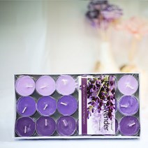 티라이트향초 무배 티라이트 향초 36개팩 다중색상 라벤다