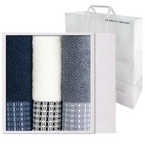 송월타올 톤 3매선물세트+쇼핑백, 골고루(랜덤), 1세트