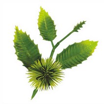 아시아몰/ 일식소품/일본바란/회장식/음식장식/스시장식/소나무학/솔방울/밤송이/일식조화, 초록, 6개