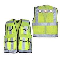 LED 경찰조끼 2011XCBY 형광연두