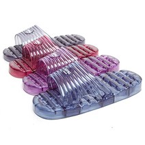 J한림샤인 PVC 트임 욕실화 슬리퍼 2.5cm 4칼러, 블랙