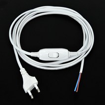 220v 중간 스위치 3m 전원 코드 화이트, 블랙:220V스위치코드2m