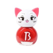 바블리 키즈네일 어린이매니큐어 냥이 레드핑, 레드, 1개