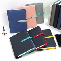 헐트 시스템 (15.3x20.3cm) 32절 6공 바인더 다이어리 PU커버 인조가죽 플래너 노트, 네이비 그린(이틀식)