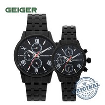 가이거 [백화점 AS] 커플시계 메탈밴드 GE1142BB 남녀 택 1