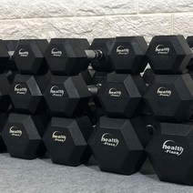 헬스프라자 육각아령고무덤벨(RD) 3kg부터~20kg까지 2개 1조, 5kg