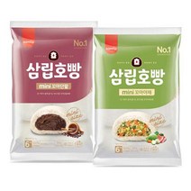 (냉동)[삼립]호빵(꼬마단팥)240gx1개+호빵(꼬마야채)240gx1개, 1세트, 240g