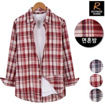 레이먼 D2 피크린넨체크셔츠 RH2709MT