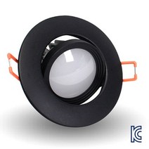 YD 3인치 직회전 다운라이트 8W, 화이트바디 전구색