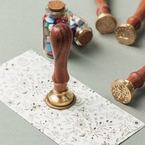 보냄 황동인장 알파벳 실링왁스, E