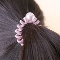 193_꿈틀이 진주 헤어끈 머리끈
