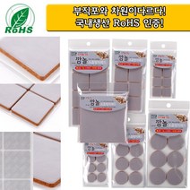 테프론 깜놀 소음방지패드 7종, 원형 38mm 8개입, 1SET