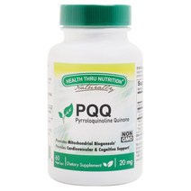 헬스스루뉴트리션 PQQ 20mg 글루텐 프리 베지 캡, 60정, 1개