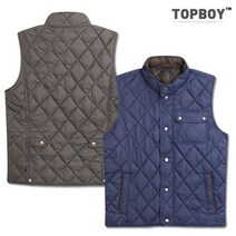 탑보이 다이아 퀄팅 패딩조끼 (JW488)