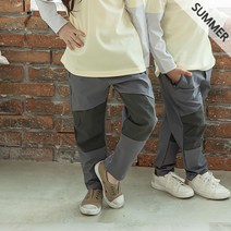 유키즈 [ 키즈 아웃도어 ] 아동 기능성 쿨 여름 스파이더 바지 그레이