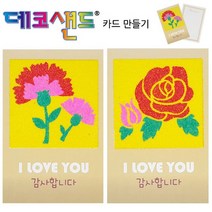 꼬메빔보 데코샌드 카드만들기 - 카네이션/장미 (택1) 카드추천/신용카드/하이패스카드/신용카드추천/기념카드/생일축하카드/감사카드/삼성카드/KB카드/주유체크카드, 카네이션