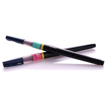 쿠레타케 붓펜 청묵색 중 극세 캘리펜 캘리그라피재료, KG208-10중