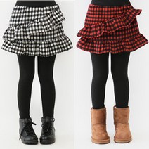 유나나 여아 기모치마레깅스 레이첼프릴체크치랭스 5호~19호까지