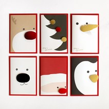 디비디디자인 크리스마스 카드 - Cute 크리스마스카드, 1세트, Penguin