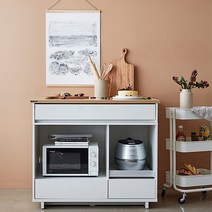 한샘 베리 라이트 아일랜드식탁 수납형 (2종 택1), 옵션:A형:그레이(A)