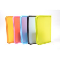 아주문구 칼라지퍼화일 [340*235*30mm, 노랑, 1개