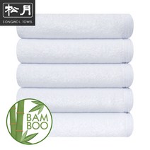 송월타올 뱀부얀 170g 뉴오리진 수건, 화이트, 1장