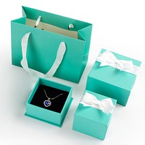 일호장신구 민트 앤 리본 선물상자&종이가방(종이가방별도), [S사이즈], 민트앤리본