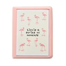 베리구즈 플라밍고 포토북 성장 앨범 포켓 사진첩, 5인치 연핑크, 16장
