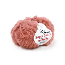 나은몰 슈퍼 밍크 Fur 목도리 털실 뜨개실 넥워머 무릎담요 Knit, 17 오키드 핑크
