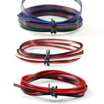 LED 연장배선 전기 연장선 전선 튜닝용 DIY 2WAY 4줄, 4선(RGB용) 1M