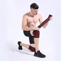 G2P 스쿼트 무릎보호대 헬스스트랩 2개1세트, 레드, 2개