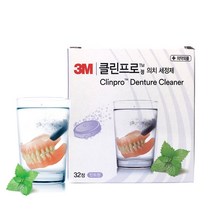 3M 클린프로 의치세정제, 1개, 32개입