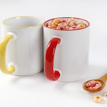 핸드라인 직선 머그, 레드
