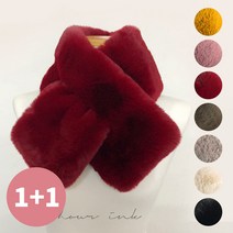 [하나] 1+1 부들부들 에코퍼 밍크목도리_도톰쁘띠