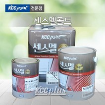 KCC 센스멜골드 3.78L 에나멜페인트 목재 및 철재 유광 무광 외부용 내부용, 흑색(무.광)