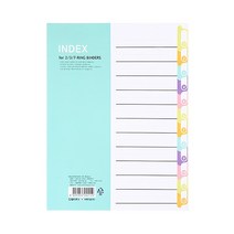 D 인덱스12분류(PP)인덱스디바이더/바인더내지간지