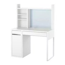 이케아 MICKE 워크스테이션 사무 학생 컴퓨터 독서실 책상 105cm (105x50), 화이트 092.233.22