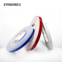 3M 자전거 자동차 전동킥보드 반사 안전 야간 야광 스티커 테이프, 화이트(개당10cm)