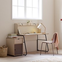 일룸 노마 높은 선반형 책상, 어번아카시아+초콜릿다리_UACHO