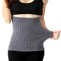 - [그레이-XL]캐시미어 복부워머 보온복대 배워머 허그 복부 하라마키, 1개, 그레이
