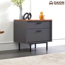 가이온 티크 600 2단 거실장 진열장, 그레이