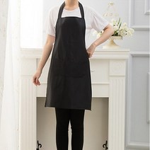 목걸이형 식당앞치마 손님용앞치마 앞치마, 블랙