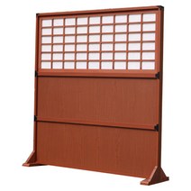 {생활의 지혜] 060-408 폭 120 x 높이 130 cm 체리색 양면 동일 디자인 찢김 방지 한지 사용 호프집 인테리어 파티션 생산 공장 비 규격 생산 가능