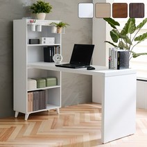 [룩홈] 멀티 600h형책상세트[1200형], 화이트