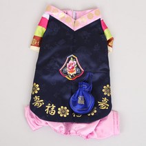 (무배)복주머니강아지한복올인원애견한복추석설날한복