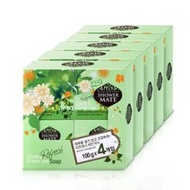샤워메이트 올리브&그린티 세안 비누, 100g, 20개