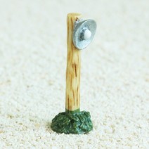 벅스앤미 마리모 테라리움 꾸미기 일본반려식물기르기, 가로등 피규어, 1개