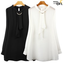 마마걸 스카프목걸이 블라우스