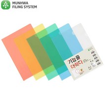 문화 NEW F492-7 A4 고투명클리어홀더/L자홀더 투명색상 10매포장