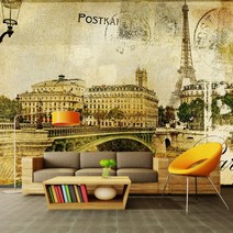 프렌체 맞춤제작 30가지 도시디자인 UV프린팅 포인트벽지, 디자인11